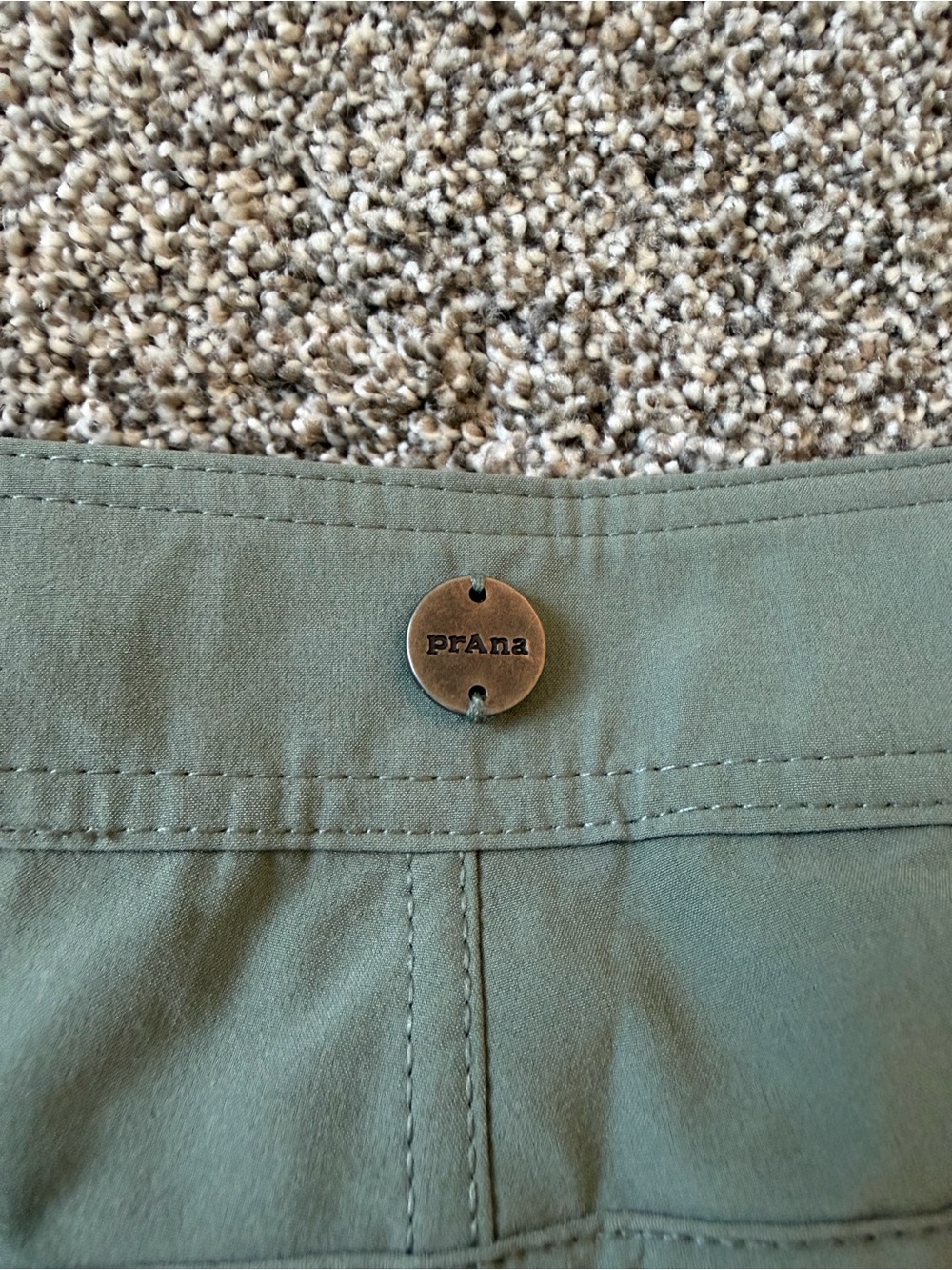 Prana Women’s Olive Green Athletic Shorts - Picture 4 of 7